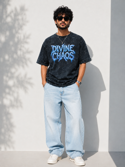 Divine Chaos Unisex Acid Washed Tee